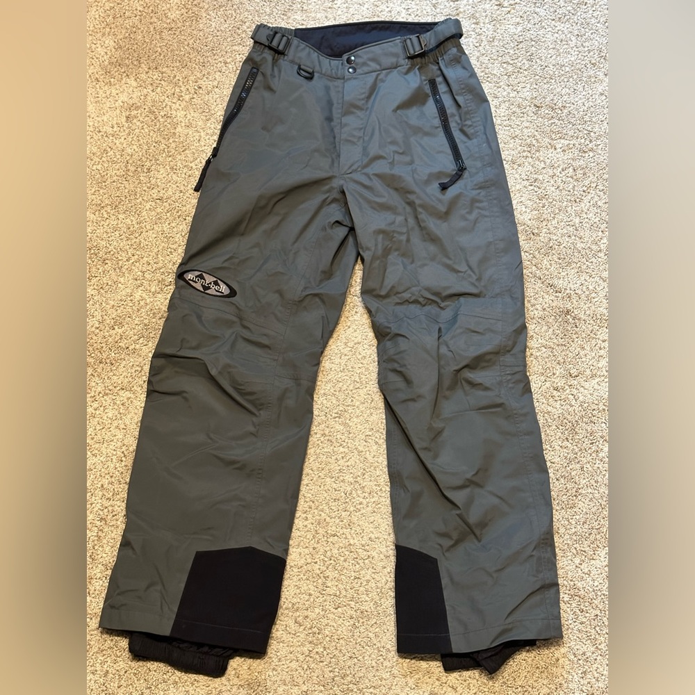 Mont-bell Women's Gore-Tex Ski Pants Size Medium Black